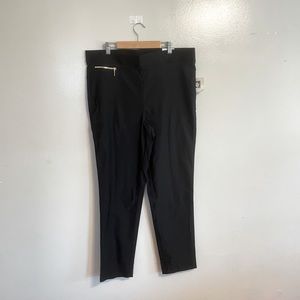 Anne Klein Black Straight Leg Pants